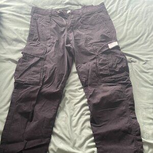 Zara Cargo Pants | Black | Large | Length = 31